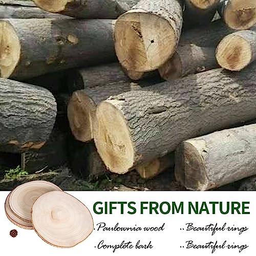 Natural Round Wood Slices 6 Pack 12-13 inches Unfinished Wood kit Circles DIY Crafts Wood Ornament Discs FORACKS
