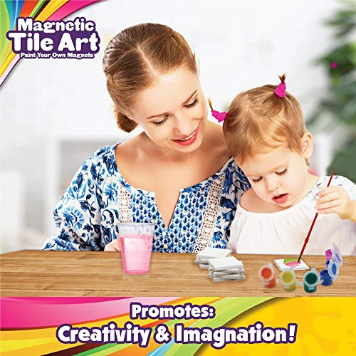 Creative Kids Magnetic Mini Tile Art - Make Your Own 10 Fridge Magnets Creative Kids