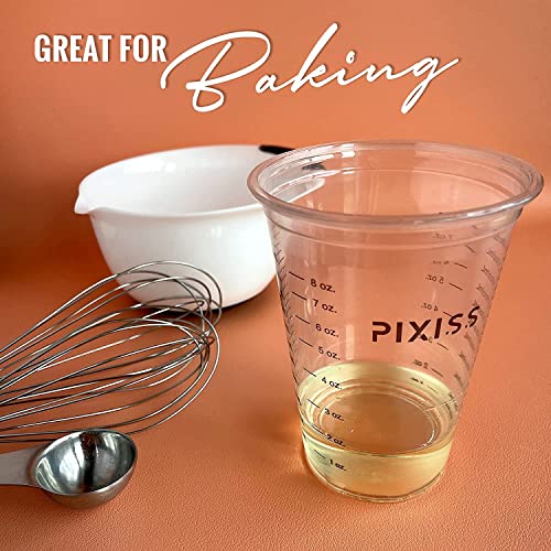 Resin Mixer Epoxy Mixer Paddles - 20 Graduated Mixing Cups & Reusable Pixiss Multipurpose Bidirectional Paint Stirrer for Drill Epoxy & Paint Mixer Pixiss