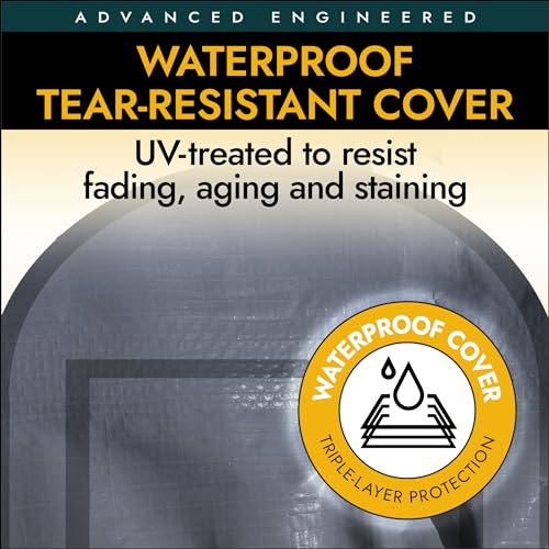 ShelterLogic 10' x 15' x 8' Peak Style Roof Instant Garage Carport Car Canopy with Steel Frame and Waterproof UV-Treated Cover, Sandstone ShelterLogic