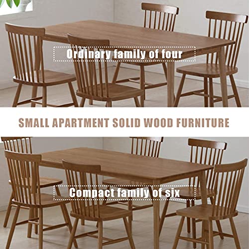 47" Dining Table Kitchen Table Dining Room Table Small Kitchen Table for Small Spaces Table Modern Home Furniture Dinner Table Rectangular (Natural) FDW