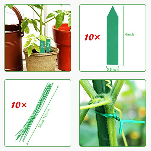 Augshy Moss Pole, 27 Inch Moss Poles - 2Pcs 17 Inch Plant Stakes Moss Sticks for Monstera Indoor Creepers Plant Support Extension Climbing Plants Augshy