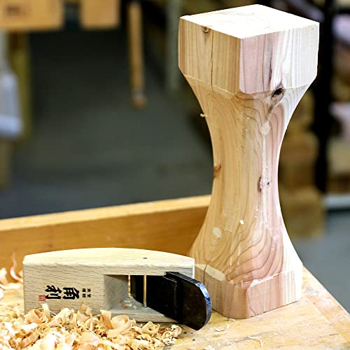 KAKURI Compass Plane 42mm Curved Sole Plane for Woodworking, Japanese Hand Plane KANNA Wood Circular Plane Tool for Smoothing Round Surface, Made in KAKURI