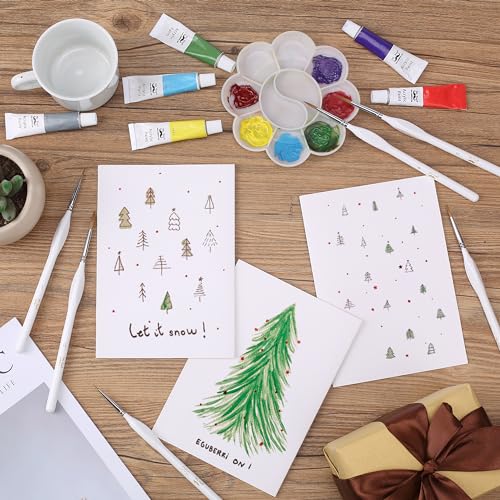 Mr. Pen- Detail Paint Brushes Set, 9 pcs, White, Miniature Paint Brushes, Thin Paint Brushes, Model Paint Brushes, Fine Tip Paint Brush, Face Paint Mr. Pen