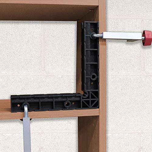 Milescraft 4012 Square Clamp Kit – 90 Degree Right Angle Corner Clamp, Right Angle Adjustable Positioning Square for Woodworking Milescraft
