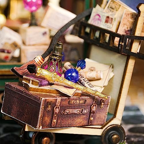 CUTEBEE DIY Miniature Dollhouse Kit, DIY Wooden Dollhouse Kit Miniature House Kit, Creative Room Idea(Magic House) CUTEBEE