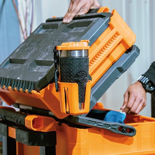 Klein Tools 54817MB MODbox Cup Holder, Modular Tool Storage System Side Mounting Accessory, Easy One-Handed Attachment, Anti-Spill Klein Tools