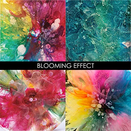 White &Pearl Alcohol Ink Set- 4 Colors for Resin Art | 2x20ml Pearl White | 2x20ml Sinking White Alcohol Based Ink GR DZPLUS