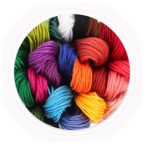 COHEALI 6 Sets Embroidery Material Pack Beginner Embroidery Kit Unfinished Stitchwork Art DIY Embroidery Material Embroidery Kit for Adults Craft Kit COHEALI