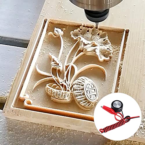 Zerodis CNC Touch Plate, Z-Axis Router Tool Setting Probe Milling CNC Engraving Machine Auto-Check Instrument Setting Probe Zerodis