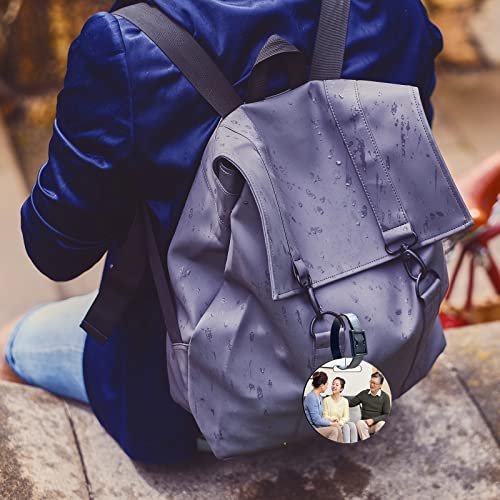 20 pcs Sublimation Blanks Luggage Tag Round Bulk MDF with Belt White Sublimation Blank Products Travel Bag Name ID Card Luggage Tags with AiDiYGECO