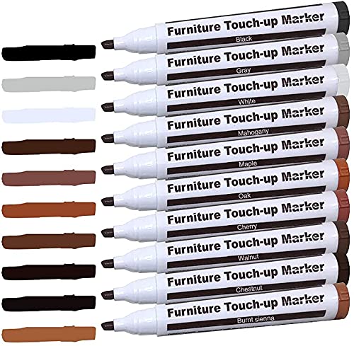 Furniture Repair Kit Wood Markers Wax Sticks, for Stains, Scratches, Wood Floors, Tables, Desks, Carpenters, Bedposts, Touch Ups, and Cover Ups (21) DAIXISM
