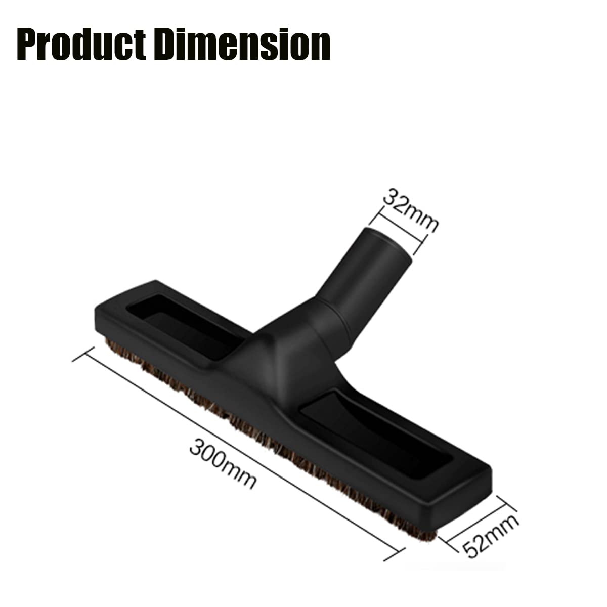 ANBOO 32mm 1 1/4 inches Vacuum Hardwood Floor Attachment Accessories Deluxe Extra Large Hardwood Brush 1-1/4inch Multi Surface Vacuum Attachments 360 ANBOO