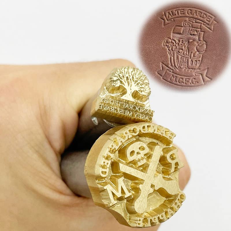 Customisable Brass Leather Stamp with Interchangeable Logo Designs ZOECRAFTSUPPLY