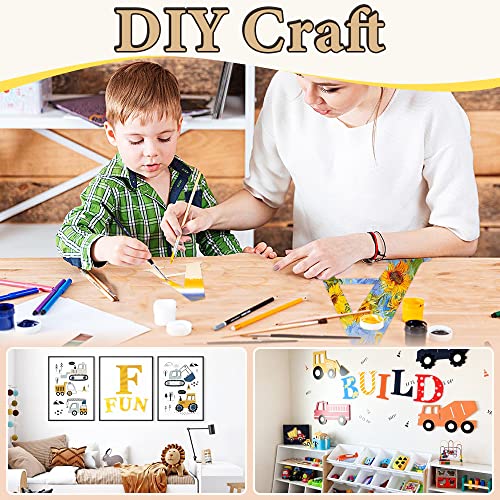 Large Wooden Letters 12 inch Wood Letters for Crafts Projects Small Wooden Letters 6 inch for Wall Decor Home Decor Birthday Party Wedding HEKOOLA