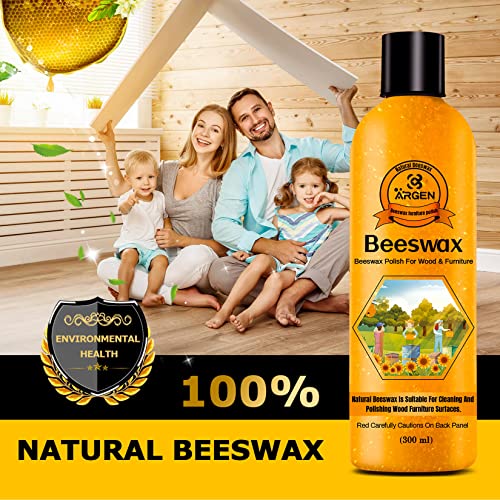 CARGEN Beeswax Furniture Wood Polish - Wood Seasoning Beeswax Oil for Wood Natural Wood Polish and Conditioner Restore A Finish 300ML Christmas CARGEN