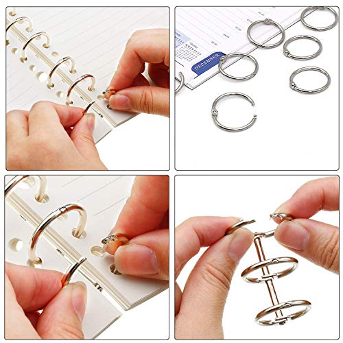 Woohome 26 PCS Notebook Cover Resin Casting Moulds Bookmark Resin Moulds Set with Book Rings, Tweezers and Silicone Measuring Cup for Notebook Woohome