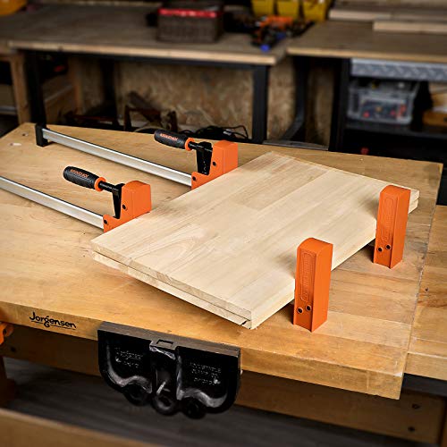 JORGENSEN 36-inch Bar Clamps, 90°Cabinet Master Parallel Jaw Bar Clamp Set, 2-pack Jorgensen