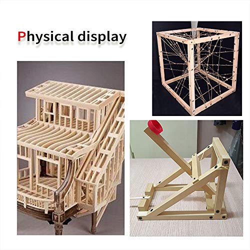 BILLIOTEAM 25 Pack Unfinished Wooden Square Dowel Rod,Hardwood Square Dowel Sticks for DIY Crafts Projects,Home Decor(1/2" x 12") BILLIOTEAM