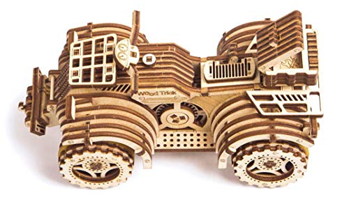 Wood Trick ATV Quad Bike Toy Mechanical Wooden Model Kit for Adults and Kids to Build - 7x4″ - 3D Wooden Puzzle - STEM Toys for Boys and Girls Wood Trick