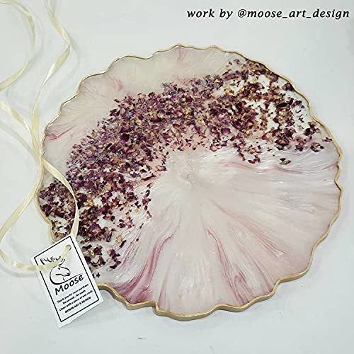 RESINWORLD 13 inches Large Silicone Tray Mold, Big Geode Silicone Mold for Resin, Irregular Shaped Round Resin Geode Tray Molds for Making Resin ResinWorld