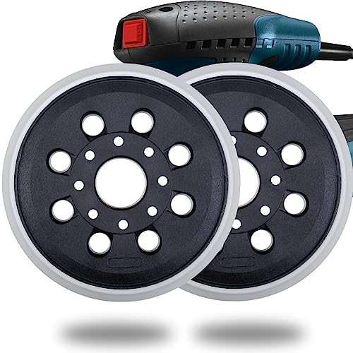 Tockrop 2 Pack 5 Inch 8 Hole Hook & Loop Replacement Sander Pad for 5" Bosch ROS20VS, ROS20VSC, ROS20VSK, ROS20, ROS10 Random Orbit Sander Sanding Tockrop