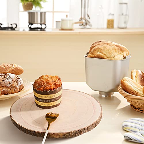 FORACKS Natural Round Wood Slices 6 Pack 8-9 inches Unfinished Wood kit Circles DIY Crafts Wood Ornament Discs FORACKS