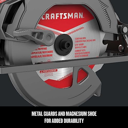 CRAFTSMAN Circular Saw, 7-1/4 inch, 15 Amp, Corded (CMES510) Craftsman