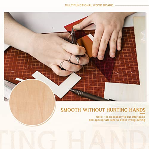 Fabbay 20 Pieces Basswood Sheets Thin Wood Sheets Craft Wood Board Unfinished Plywood for Craft DIY Wooden Plate Model Wooden House Aircraft Ship Fabbay