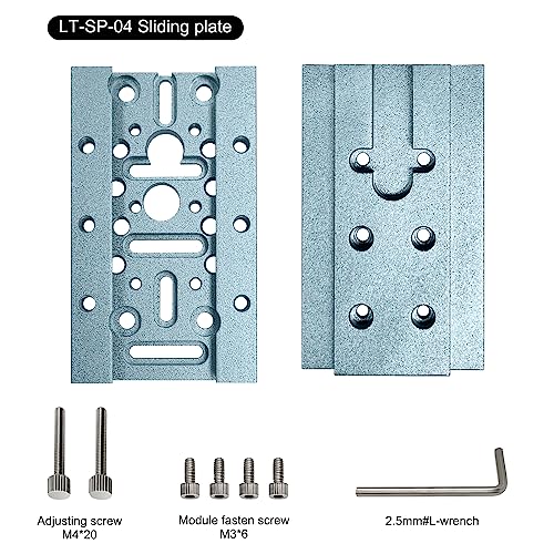 LASER TREE Liftable Laser Module Focus Adjustment Brackets, Laser Module Sliding Plate Z-Lift Laser Head Focusing Controller for Laser Engraver Laser LASER TREE