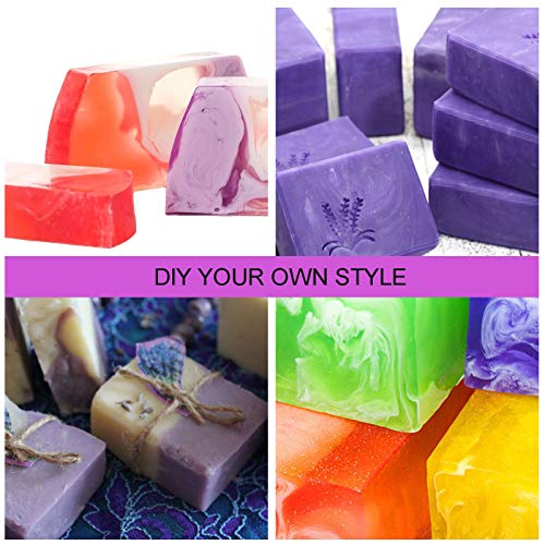 ZOENHOU 3PCS 42oz Soap Molds, Flexible Rectangular Silicone Soap Making Molds Kit with Wood Box DIY Tool Set for Soap Making Supplies ZOENHOU