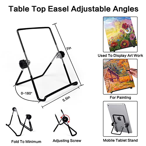 ESRICH 40PCS Acrylic Paint Set,Professional Painting Supplies with Acrylic Paint,Canvas Panels,Paint Brushes,Paint Knife,Sponge,Plastic Palette and ESRICH