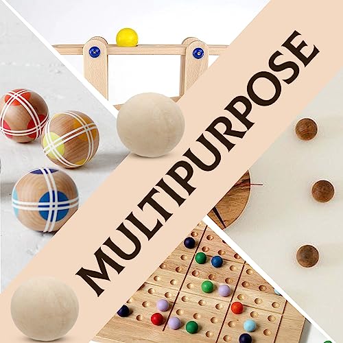 Uenhoy 100 Pcs Wooden Round Ball 1/2" (12mm) Unfinished Natural Wood Balls Wooden Spheres for Crafts and DIY Projects Uenhoy