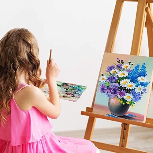 ADXCO 8 Pack Wood Panels 12 x 12 Inch Unfinished Wood Canvas Wooden Panel Boards for Painting, Pouring, Arts Use with Oils, Acrylics ADXCO