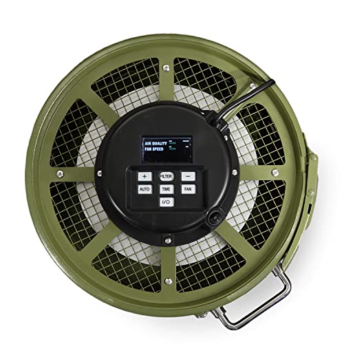 GENERAL INTERNATIONAL "SMART" Air Filtration System - 1/5 HP Automatic Dust Air Cleaner with 360 Degree Filtration & Quick Release Filter - 10-1440 General International