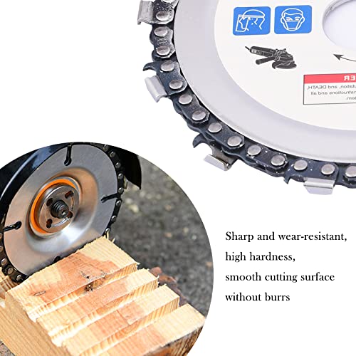 SHININGEYES 4 1/2 inch Wood Carving Disc Cut Chain Grinder Disc Chainsaw Grinding Wheel Chain Blade Circular Plate 7/8" Arbor, Circular Saw Blade 13 SHININGEYES