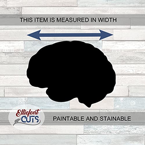 Brain Wood Cutouts for crafts, Laser Cut Wood Shapes 5mm thick Baltic Birch Wood, Multiple Sizes Available Elliefont Styles