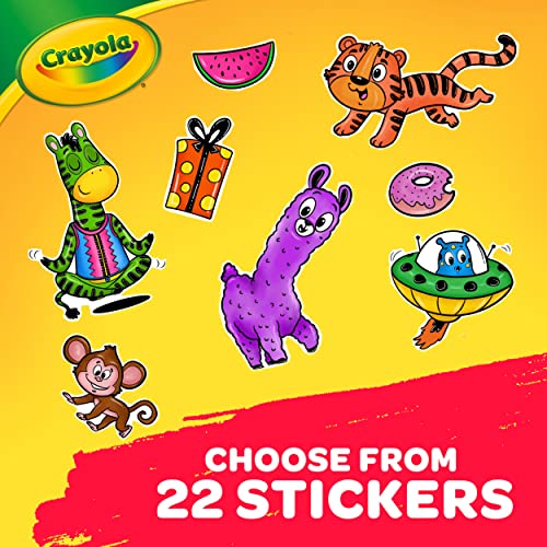 Crayola Alpha Pets Coloring Pages and Stickers, Number & Alphabet Coloring Book, Gift for Kids, 96 Pages Crayola