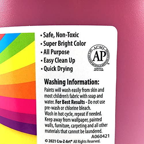 Cra-Z-Art Washable Kids Paint, Red, 1 Gal Bottle Cra-Z-Art
