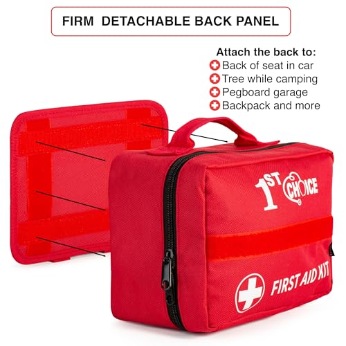 Vital House 326 Piece First Aid Kit - Professional Waterproof Trauma Medical Kit for Emergency, Ideal for Home, Office, Car, Travel, Outdoor, Vital House