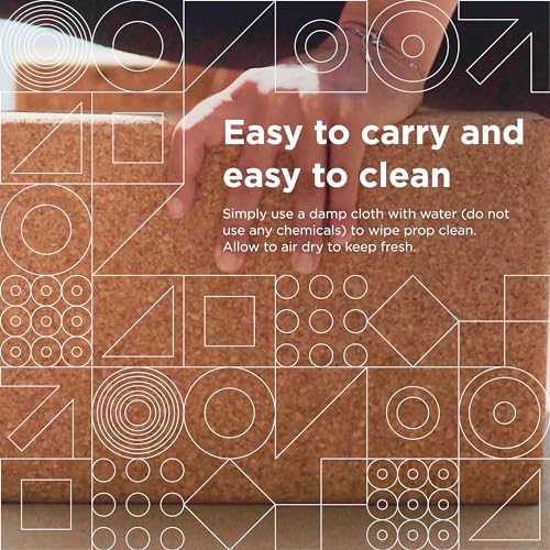 Go4Cork Cork Yoga Block - Slim | 8 x 12 x 2" | Non-Toxic, Alternative to Foam Yoga Bricks | Odorless, Soft, Non-Slip, Yoga Wedge | Yogi Gift Go4Cork