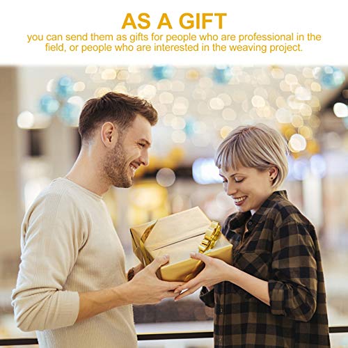 EXCEART 1 Set Weaving Cards Kit Tablet Weaving Card Paper Loom Cards with Unfinished Shuttles 10 Colors Thread Bag for DIY Art Craft Gift Motor EXCEART