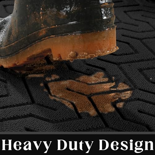 Yimobra Door Mat, All-Season Outdoor Indoor Durable Doormat for Home Entrance Floor, Heavy Duty Non Slip Front Door Mats Outdoor, Easy to Clean, Yimobra