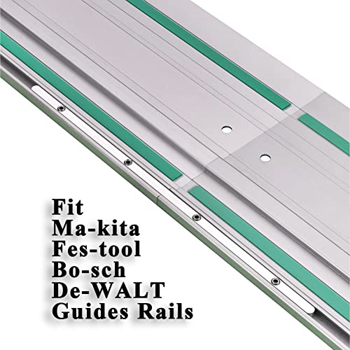 Guide Rail Connector Set P-20177 for Makita Track Saw Long Cuts, Also Compatible with Festool, Fit for DeWalt in Integrated Guide Rail T-Slots for WOUILNIA