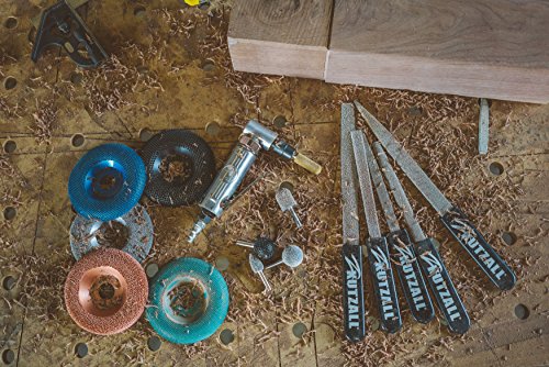 Kutzall Extreme Shaping Disc - Coarse, 4-1⁄2" (114.3mm) Diameter X 7⁄8" (22.2mm) Bore - Woodworking Angle Grinder Attachment for DeWalt, Bosch, Kutzall