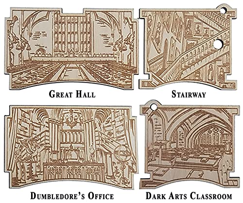 TheLaser'sEdge, Hogwarts Castle, Harry Potter Music Box with Hedwig's Theme - Solemnly Quote TheLaser'sEdge