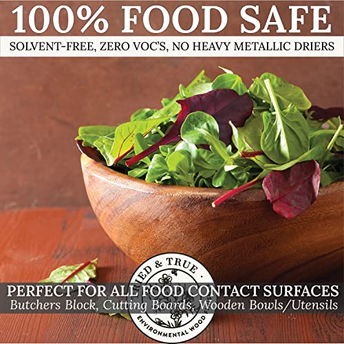 Tried & True Danish Oil – Quart – All Natural, All Purpose Finish for Wood, Metal, Food Safe, Solvent Free, VOC Free, Non Toxic Wood Finish, Tried & True