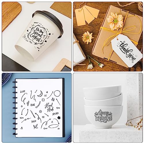 DOOHALO Metallic Grey Black Pens for Cricut Maker 3/Maker/Explore 3/Air 2/Air 1.0/0.8/2.0/2.5 Variety Point Tips Gel Glitter Markers for drawing DOOHALO