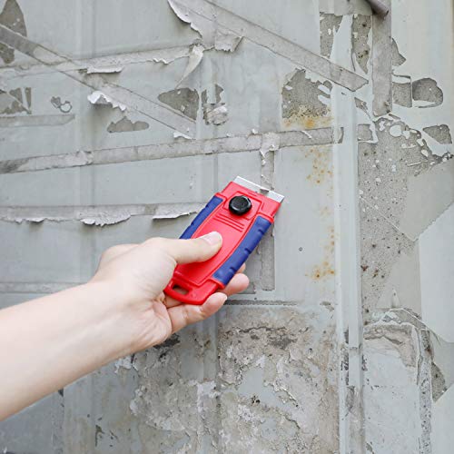 WORKPRO W018003 Razor Blade Scraper, Fully Retractable, 4-Positions (Single Pack) WORKPRO