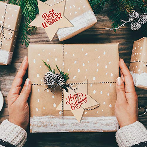 80 Pieces 4 Inch Unfinished Wooden Star Blank Natural Wood Slices Wooden Cutout Tiles for DIY Crafts Home Decoration Painting Staining (Star) Coopay